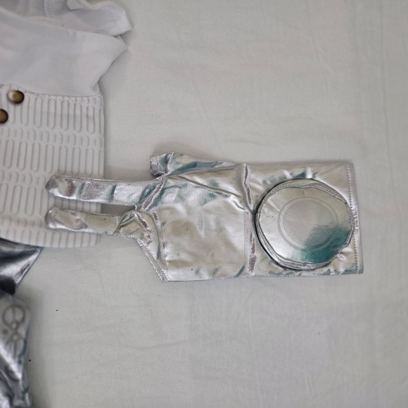 Disney Zombies 3 Addison Alien Costume Girls 8-10 Light Up Skirt Jumpsuit Silver - Picture 7 of 8